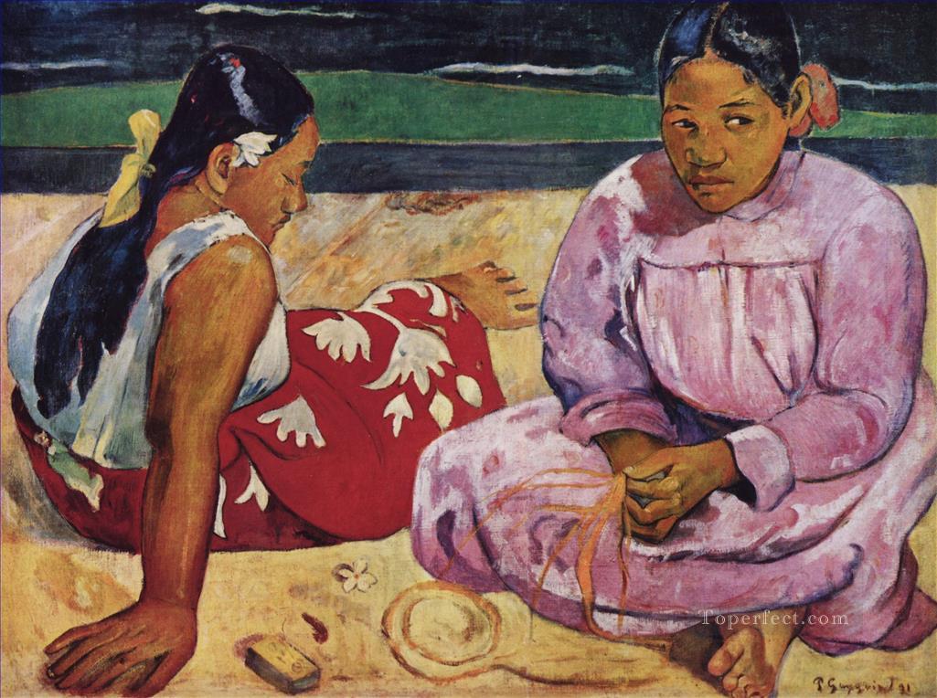 Tahitian Women On the Beach Post Impressionism Primitivism Paul Gauguin Oil Paintings